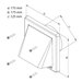 Mřížka větrací gravitační - klapka VM, 175 x 175 mm GK/125 mm, bílá 0240