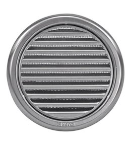 Mřížka větrací kruhová se síťovinou NVM, Ø 125 mm, nerez 0705