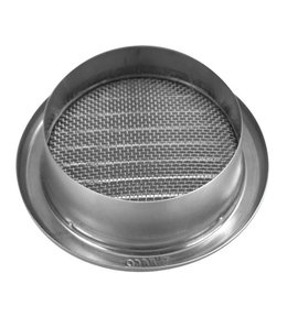 Mřížka větrací kruhová se síťovinou NVM, Ø 125 mm, nerez 0705