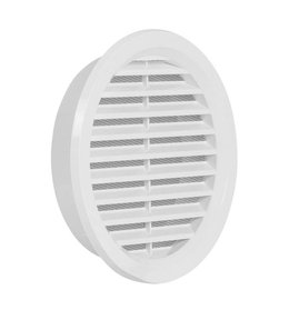 Mřížka větrací kruhová se síťovinou VM, Ø 100 mm, bílá 0409