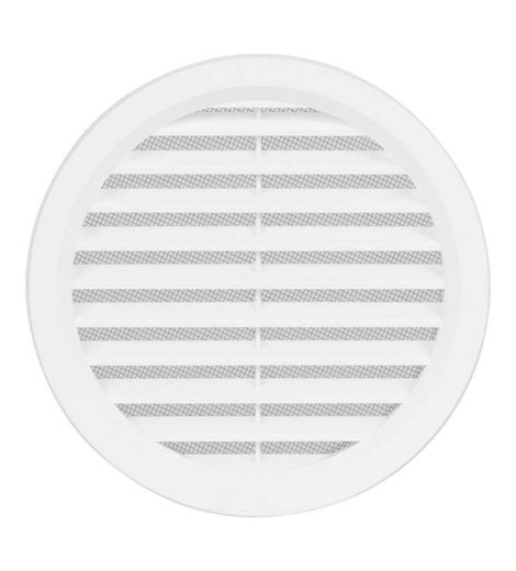 Mřížka větrací kruhová se síťovinou VM, Ø 140 mm, bílá 0403