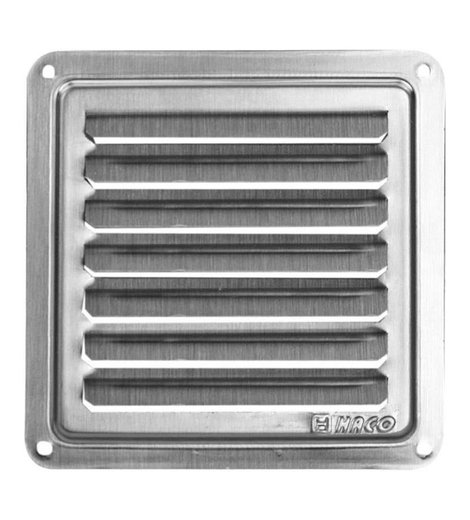 Mřížka větrací - krytka NVM, 100 x 100 mm K, nerez 0709