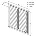 Mřížka větrací - krytka NVM, 100 x 100 mm K, nerez 0709