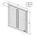 Mřížka větrací - krytka NVM 300 x 200 mm, K, nerez 0714