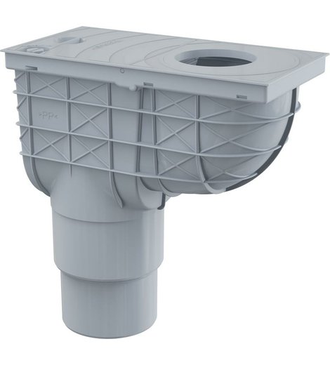 Lapač střešních splavenin přímý DN Ø 125/110 mm, šedá, ENPRO