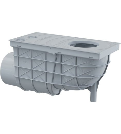Lapač střešních splavenin boční DN Ø 110 mm, šedá, ENPRO