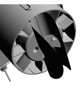 Klapka zpětná plastová k ventilátoru AV, 120 mm 0942