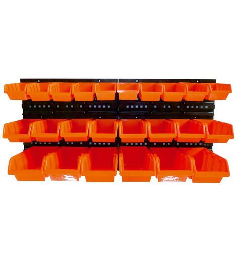 Organizér závěsný s 24 boxy, 800 x 165 x 400 mm