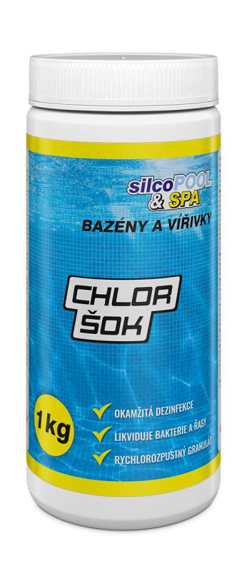 Chemie bazénová, Chlor šok, 1 kg, SILCO
