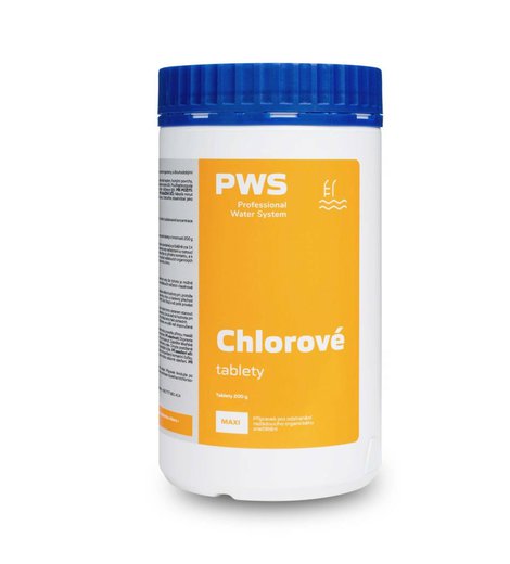 Chemie bazénová, Chlorové tablety MAXI, 1kg, PWS