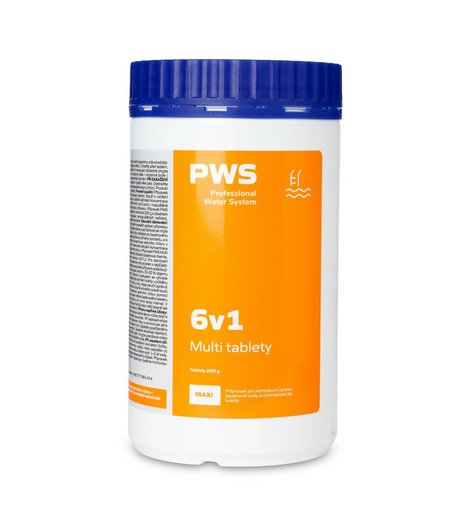 Chemie bazénová, Multi tablety 6 v 1 MAXI 1kg, PWS