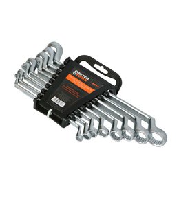 Klíče očkové ohýbané satén, sada 6 - 22 mm, FASTER TOOLS