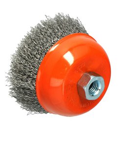 Kartáč čelní drátěný ocelový, závit M14 60 20, FASTER TOOLS