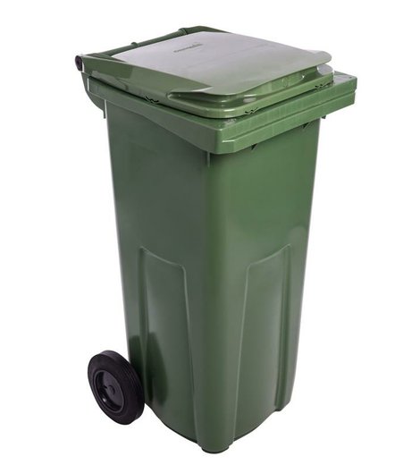 Popelnice plastová, 120 l, zelená