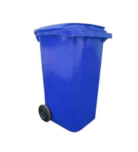 Popelnice plastová, 240 l, modrá