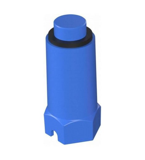Zátka tlaková 1/2", modrá