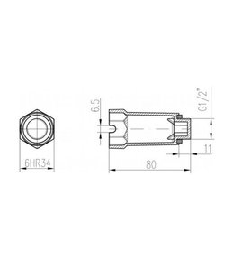 Zátka tlaková 1/2", červená Zátka tlaková 1/2", červená