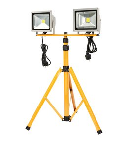 LED svítilna s dvojitým stativem 20 W, FASTER TOOLS