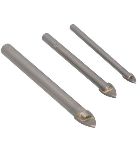Vrtáky sklářské Ø 6, 8, 10 mm, FASTER TOOLS