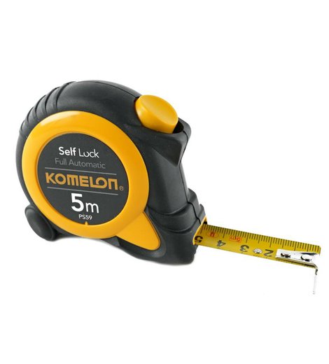 Metr svinovací Self Lock CE, 5 m x 19 mm, KOMELON
