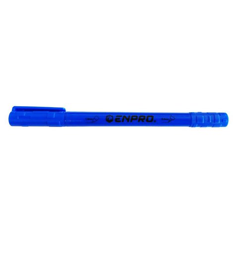 Popisovač permanentní (fix), oboustranný, modrý, ENPRO