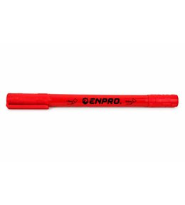 Popisovač permanentní (fix), oboustranný, červený, ENPRO