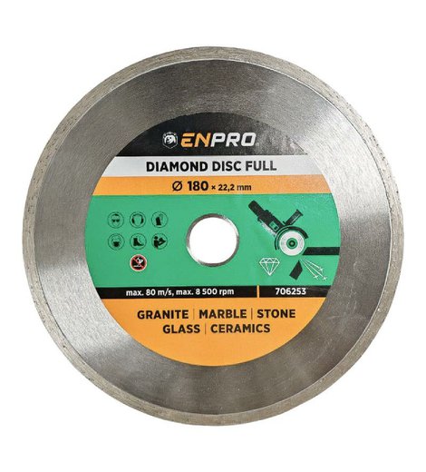 Kotouč diamantový plný Ø 180 x 22.2 mm, ENPRO