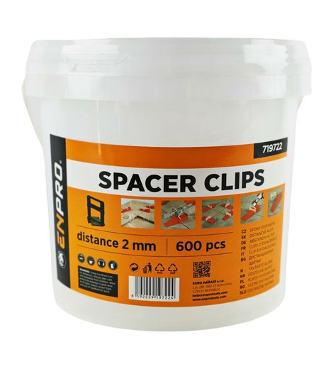 Spony distanční 2 mm, 600 ks, ENPRO