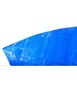 Plachta zakrývací kulatá, Ø 3,2 - 3,6 m, 120 g/m2, modro - stříbrná, ENPRO