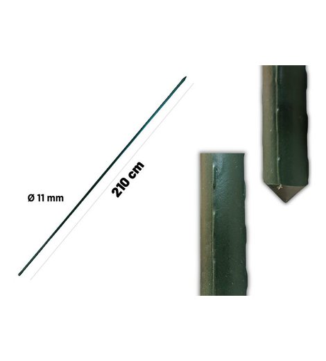Tyč zahradní poplastovaná, 210 cm x 11 mm, ENPRO