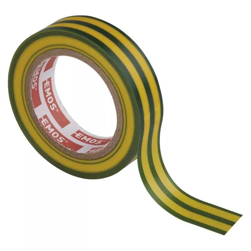 Páska izolační, 15 mm x 10 m, zeleno-žlutá
