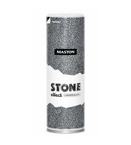 Barva v spreji, žulová černá, MASTON STONE EFFECT GRANITE BLACK, 400ml