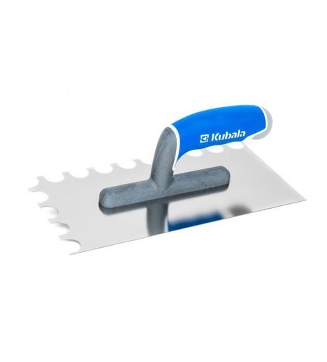 Hladítko nerezové s půlkulatými zuby MASTERLINE XL 130 x 270 mm, zub 15 X 20