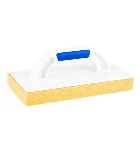 Hladítko plastové s molitanem SWEPEX řezaným X, mytí obkladů po spárování, rukojeť 2k typ soft, 140 x 280 mm