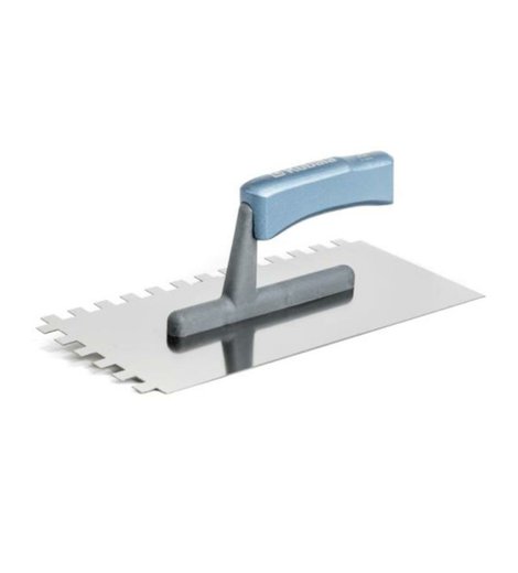 Hladítko nerez, zub 4 mm, 270 x 130 mm, dřevěná rukojeť M