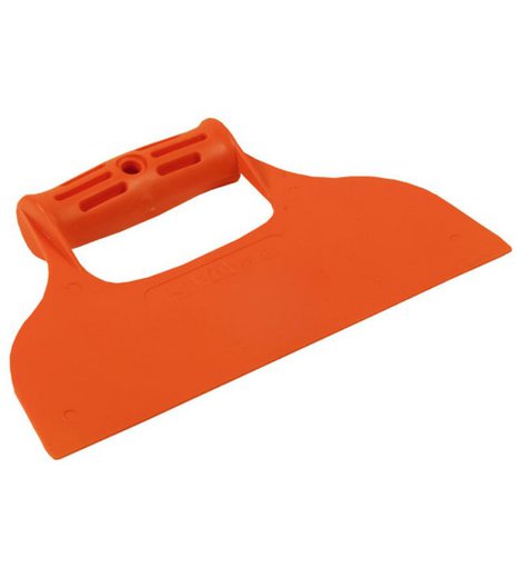 Stěrka plastová hladká, 235 mm, oranžová