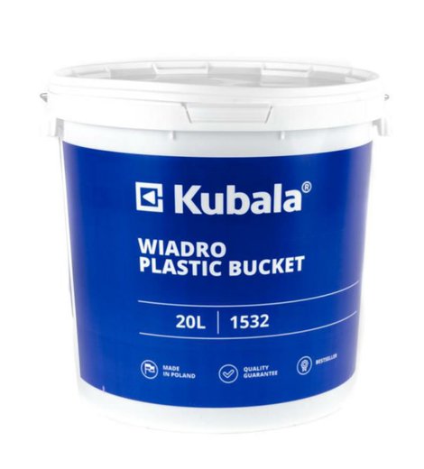 Kbelík plastový s víkem a stupnicí, 20 l, KUBALA