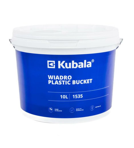 Kbelík plastový s víkem a stupnicí, 10 l, Kubala