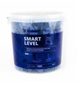 Spony Smart Level, 1 mm, 800 ks + kbelík 20 l, Kubala