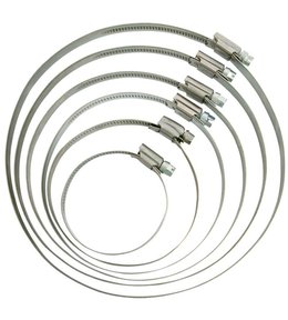 Spona hadicová 9 mm, 80 - 100 mm, nerezová chromniklová ocel W4, 2ks balení